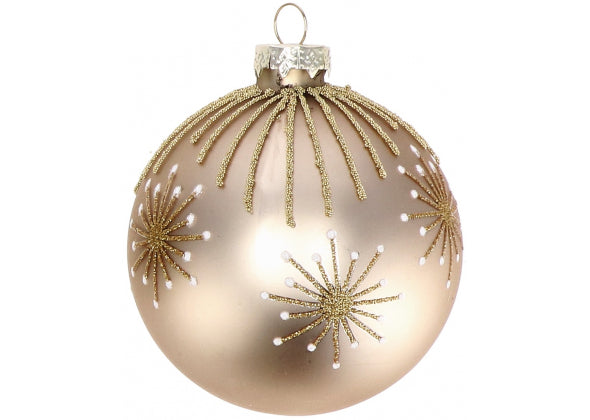 Pallina di natale in vetro d 8 cm