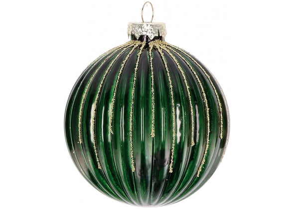 Pallina di natale in vetro d 8 cm