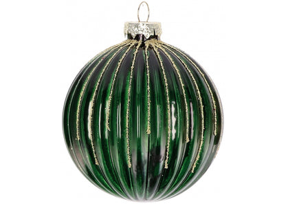Pallina di natale in vetro d 8 cm