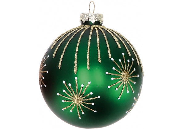 Pallina di natale in vetro d 8 cm