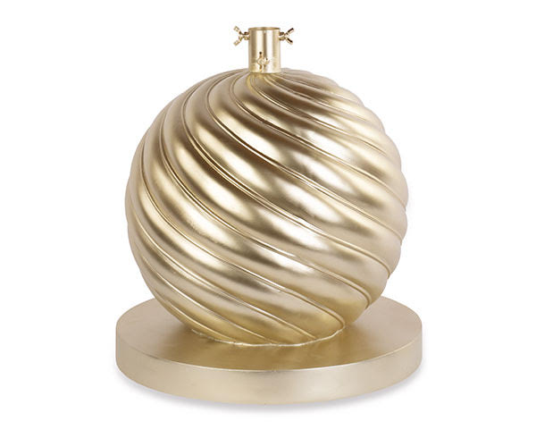 Base albero di natale sfera oro 39x45hcm