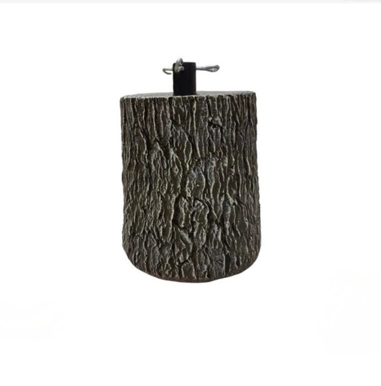 Tronco base albero di natale 28cm nero