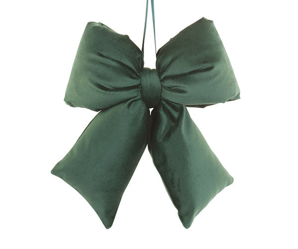 Fiocco velluto verde da appendere 220x260 mm